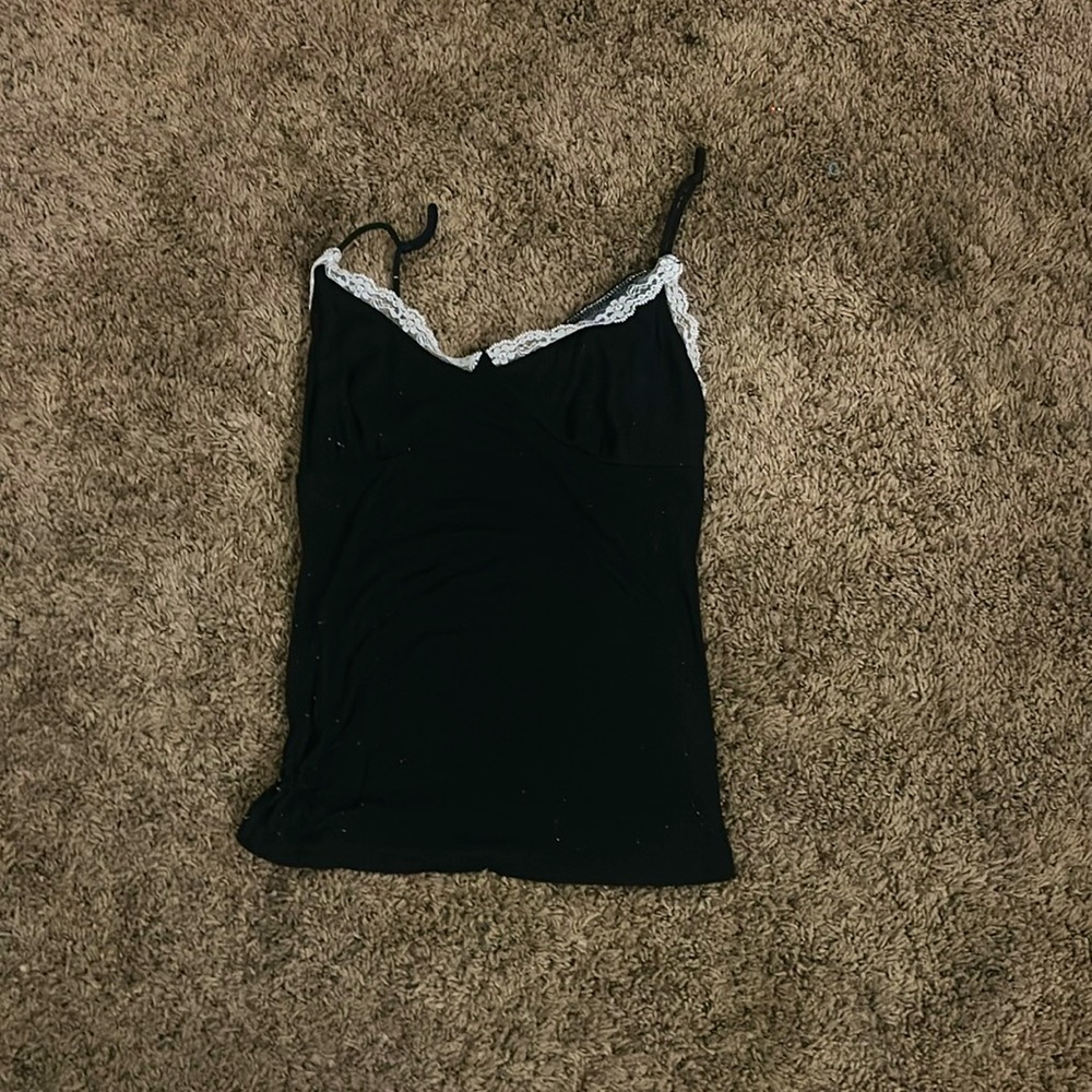 thin crop top spaghetti strap xsmall y2k